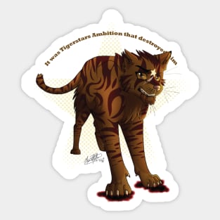 Tigerstar Warrior Cats fanart for Warriors lovers Sticker